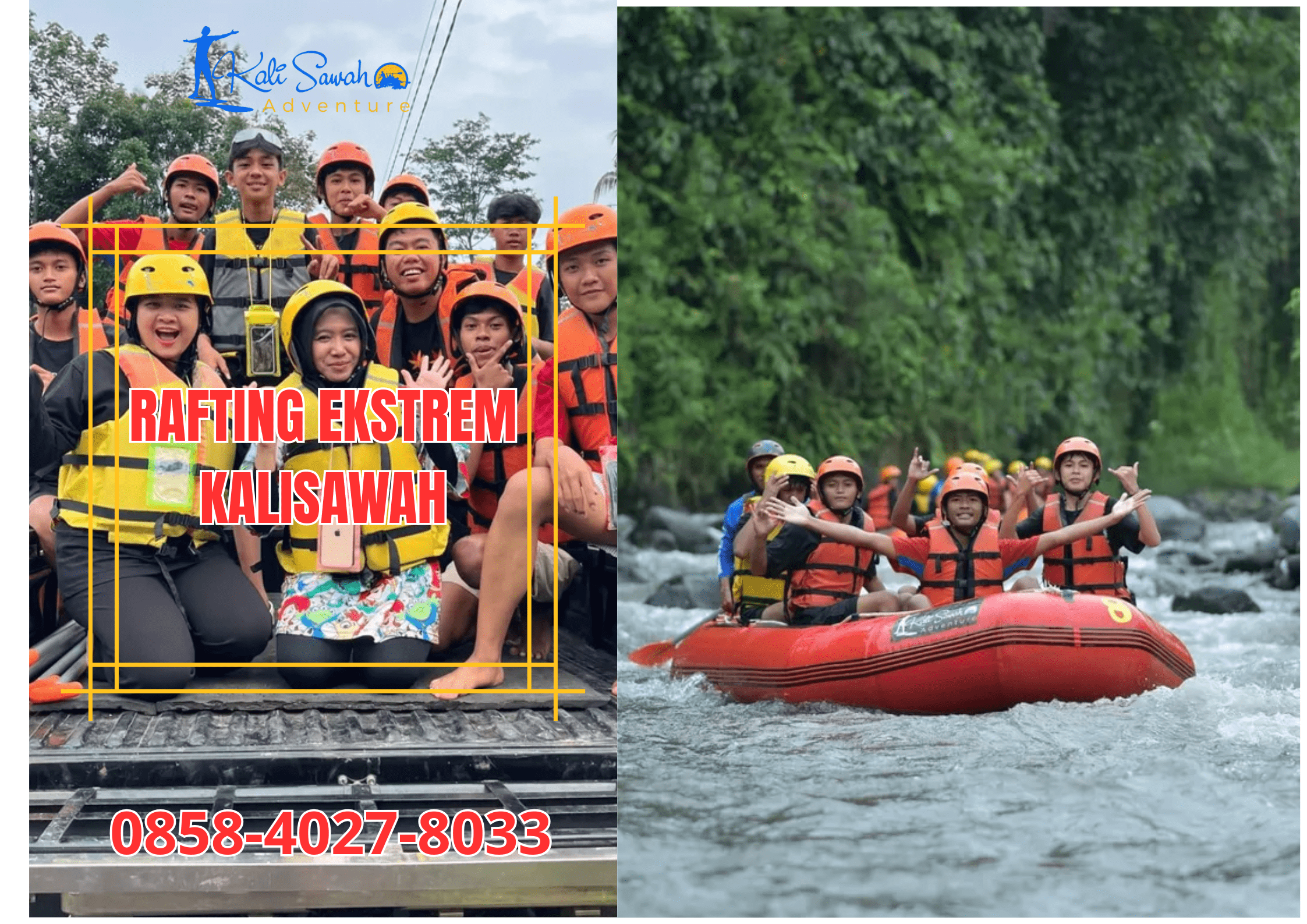 RAFTING EKSTREM KALISAWAH | RAFTING KALISAWAH | 0858-4027-8033