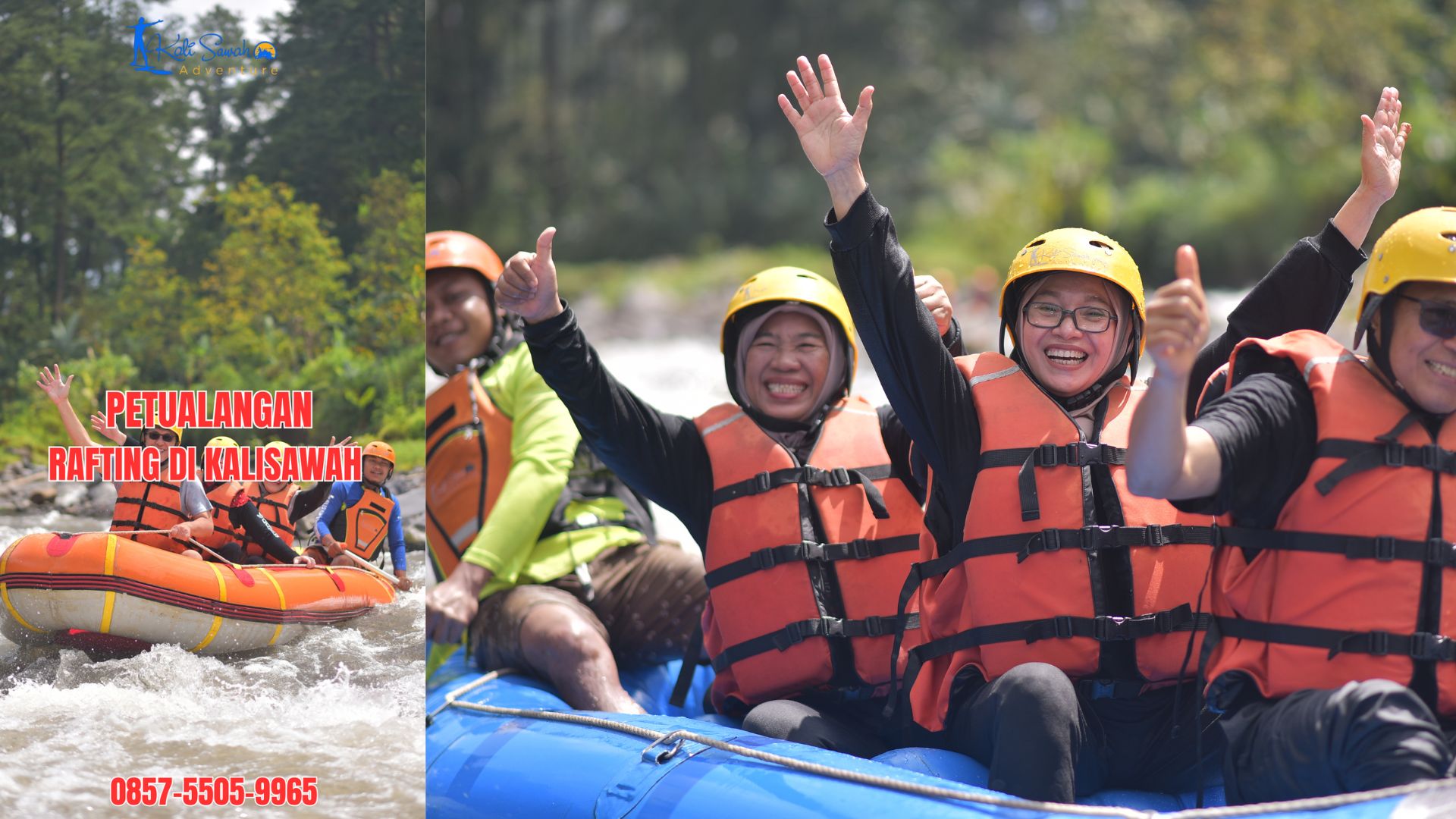 PETUALANGAN RAFTING DI KALISAWAH | RAFTING KALISAWAH | 0857-5505-9965