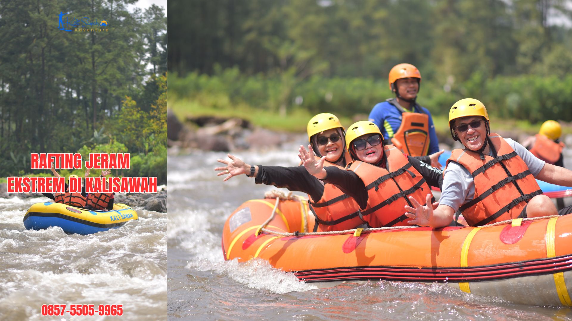 RAFTING JERAM EKSTREM DI KALISAWAH | RAFTING KALISAWAH | 0857-5505-9965