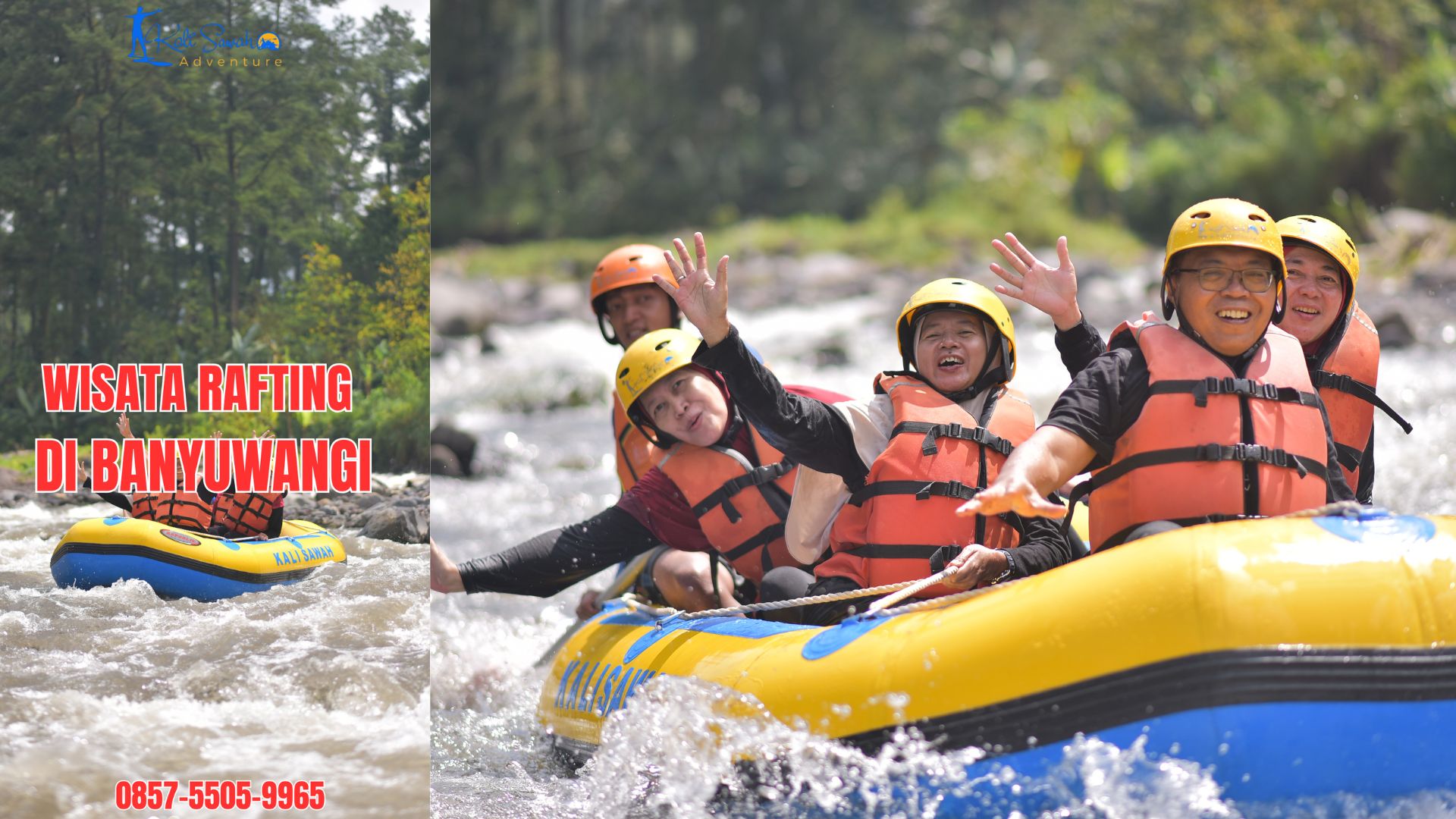 WISATA RAFTING DI BANYUWANGI | RAFTING KALISAWAH | 0857-5505-9965