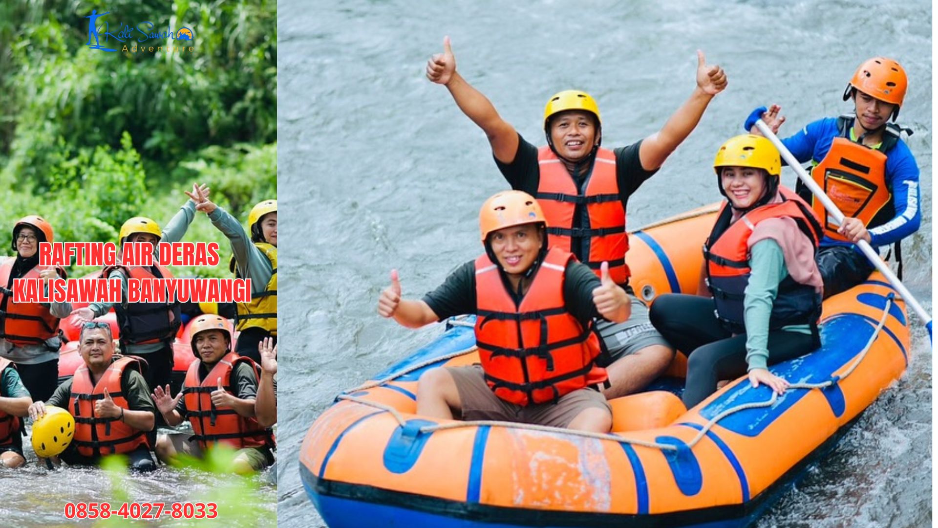 RAFTING AIR DERAS KALISAWAH BANYUWANGI | RAFTING BANYUWANGI | 0858-4027-8033