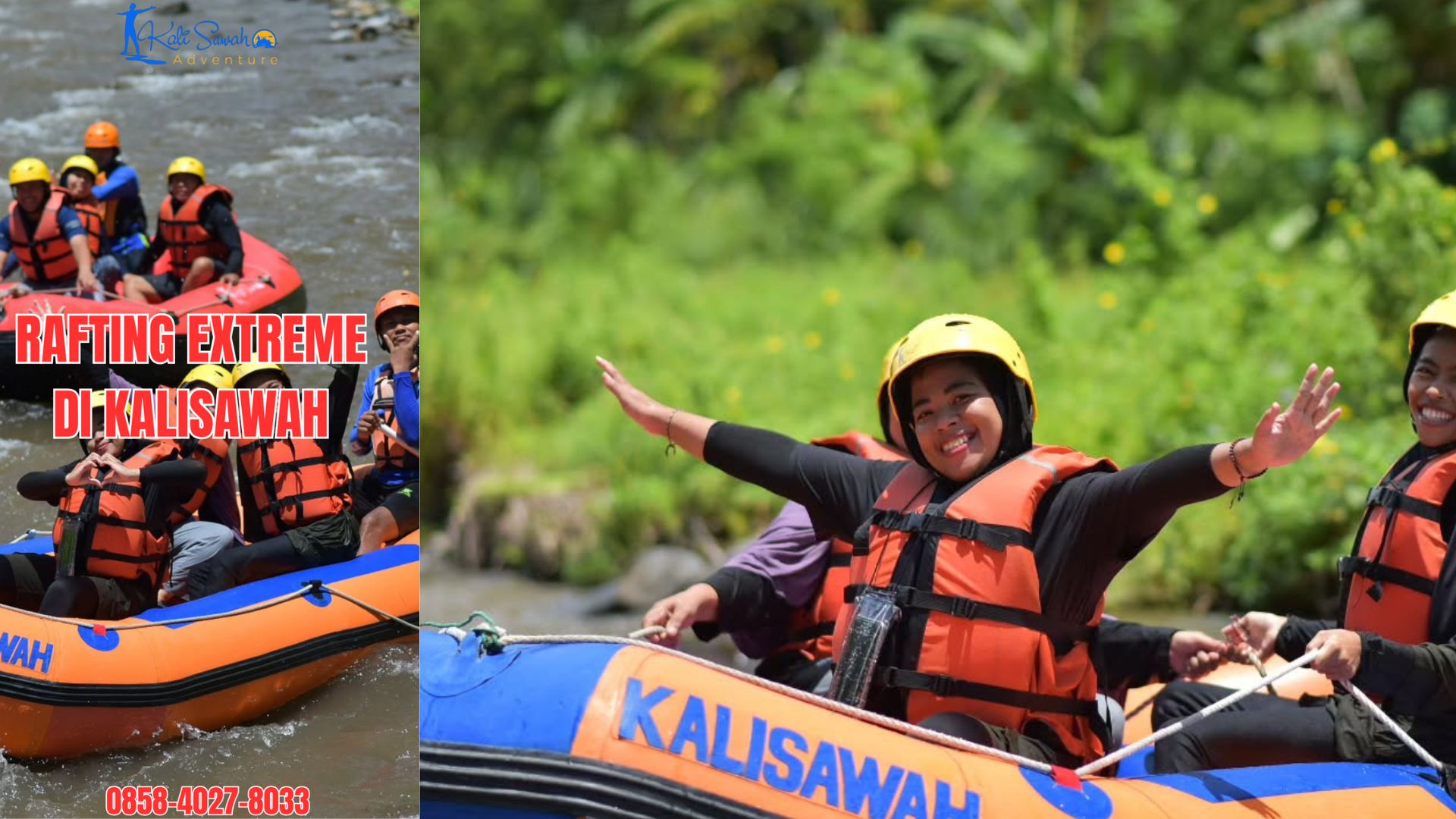RAFTING EXTREME DI KALISAWAH | RAFTING KALISAWAH | 0858-4027-8033