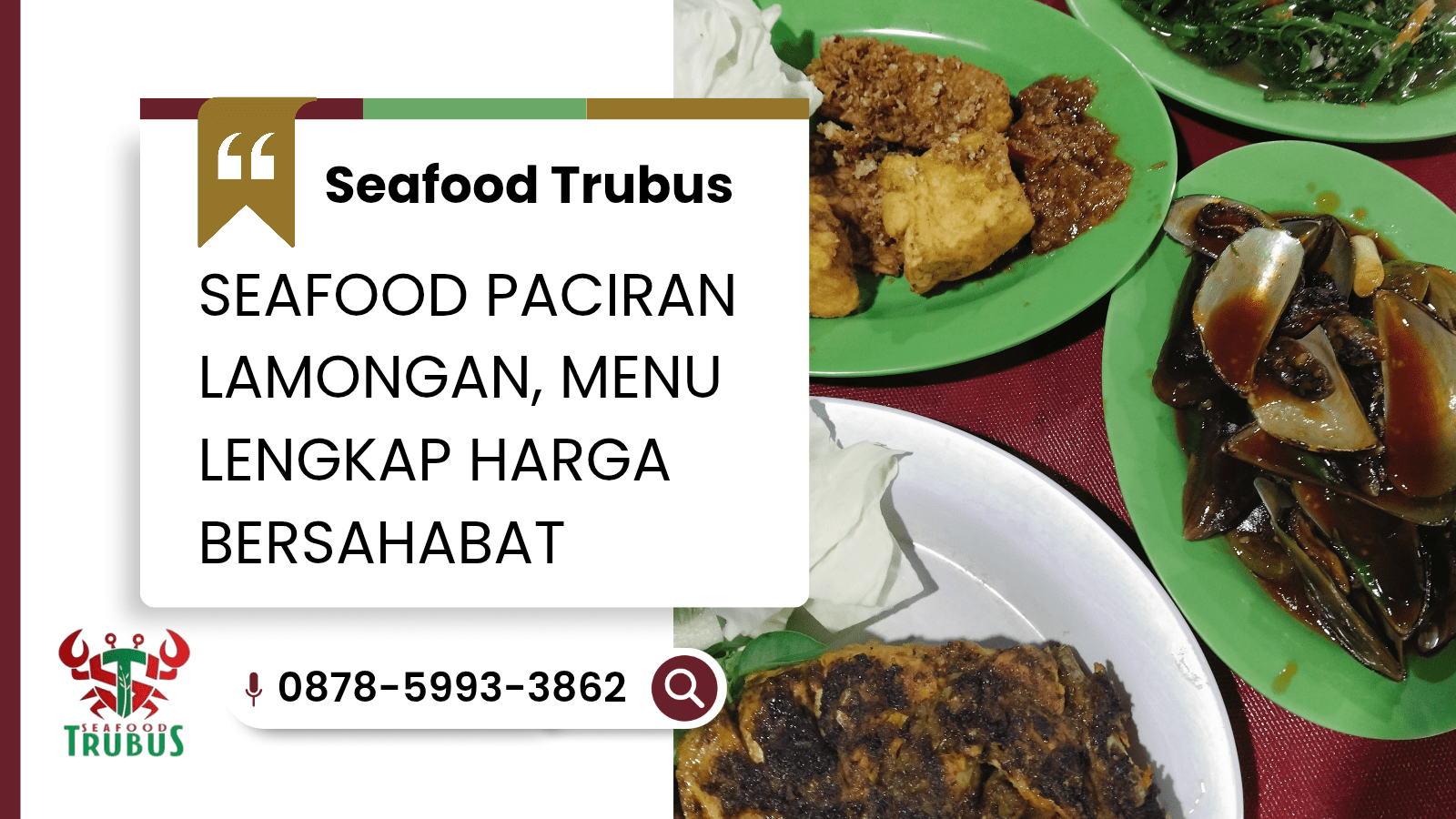 SEAFOOD PACIRAN LAMONGAN,  MENU LENGKAP HARGA BERSAHABAT | SEAFOOD TRUBUS | 0878-5993-3862