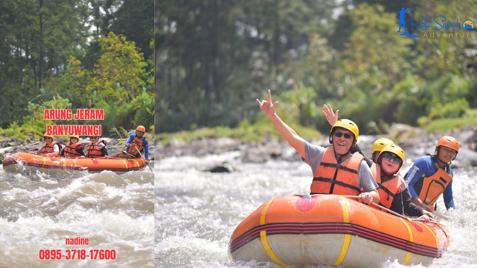 ARUNG JERAM BANYUWANGI | RAFTING KALISAWAH | 0895-3718-17600