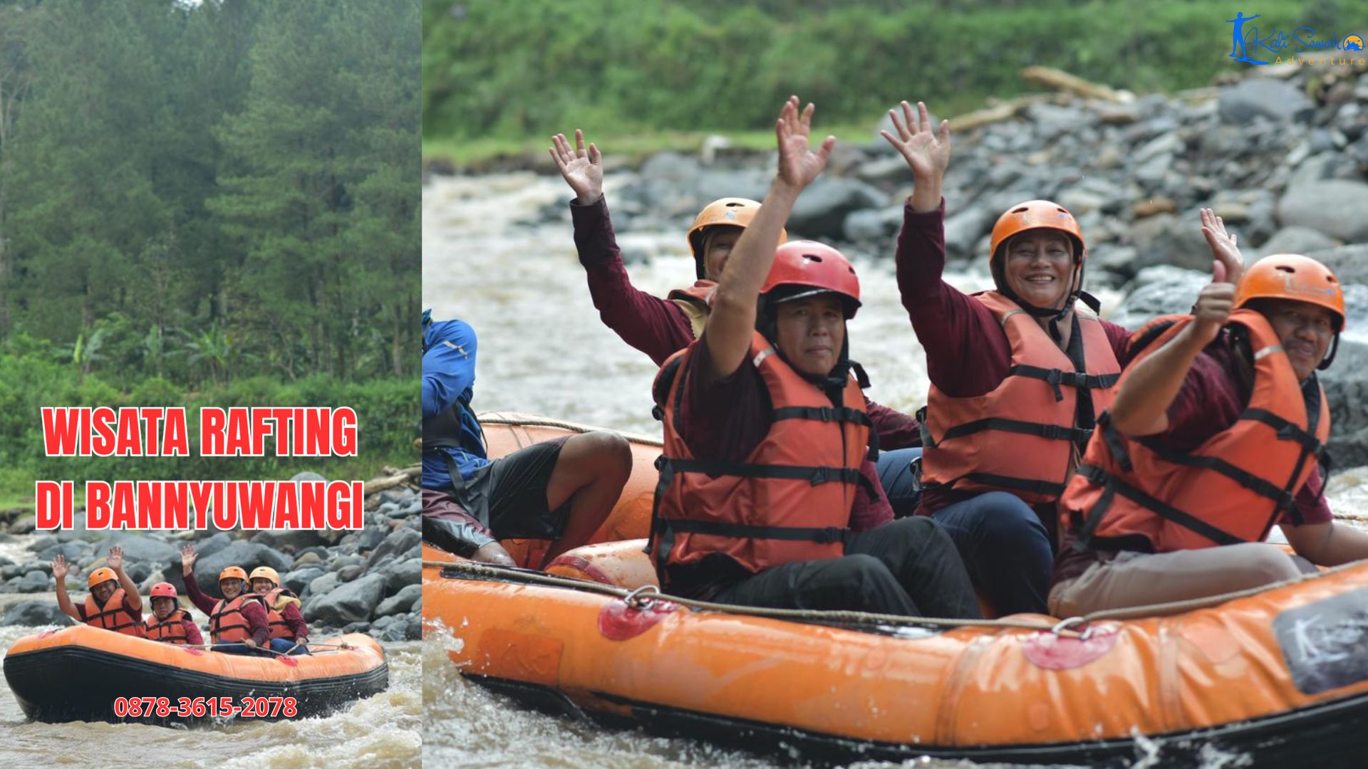 WISATA RAFTING DI BANNYUWANGI | RAFTING KALISAWAH | 0878-3615-2078