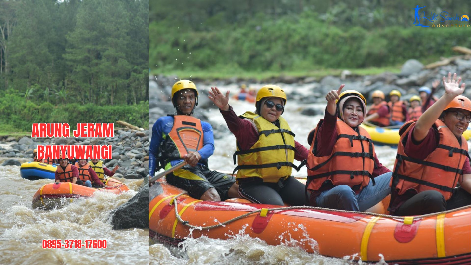 ARUNG JERAM BANYUWANGI | RAFTING KALISAWAH | 0895-3718-17600