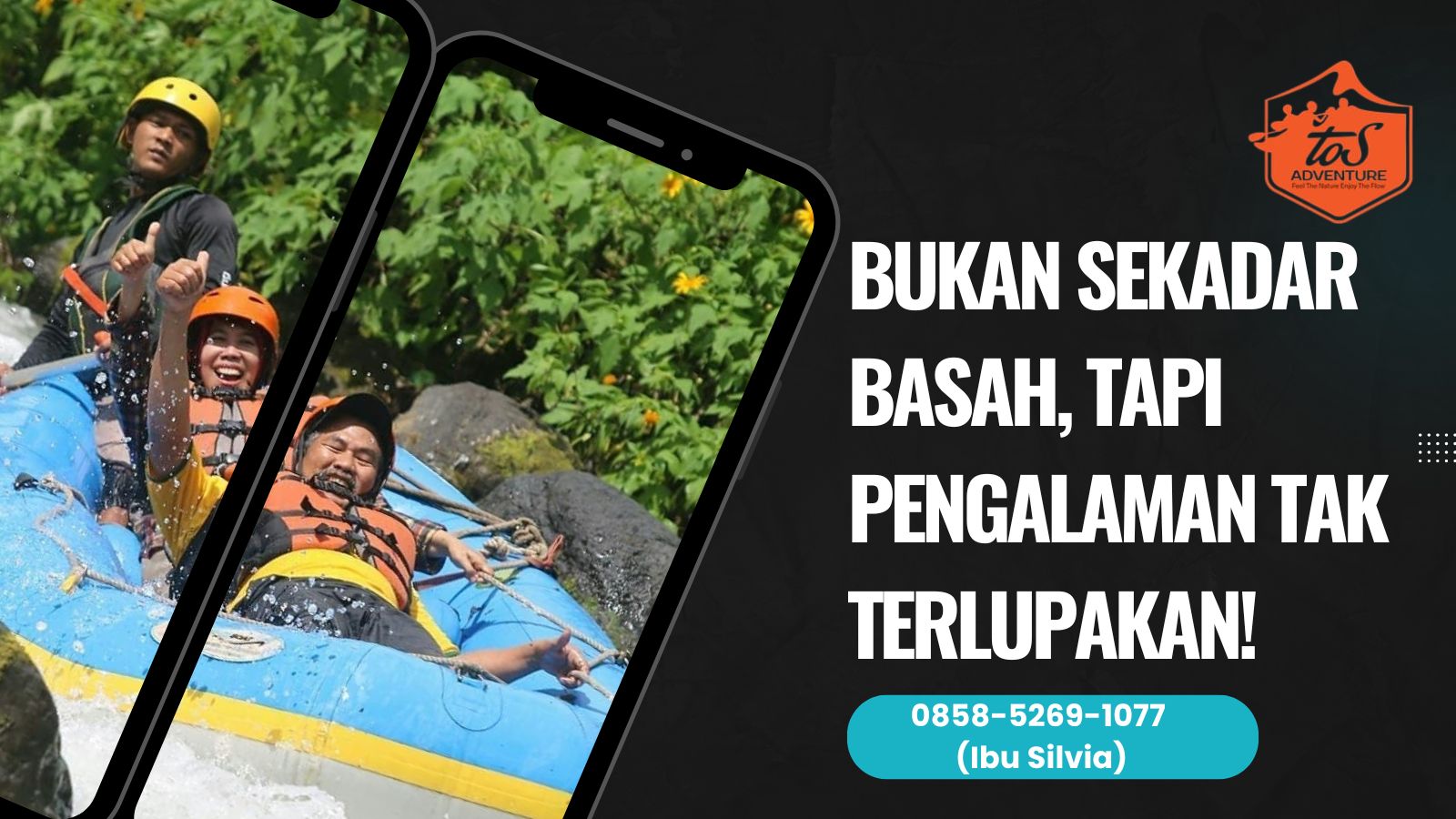 BUKAN SEKADAR BASAH, TAPI PENGALAMAN TAK TERLUPAKAN! | RAFTING TOS | 0858-5269-1077