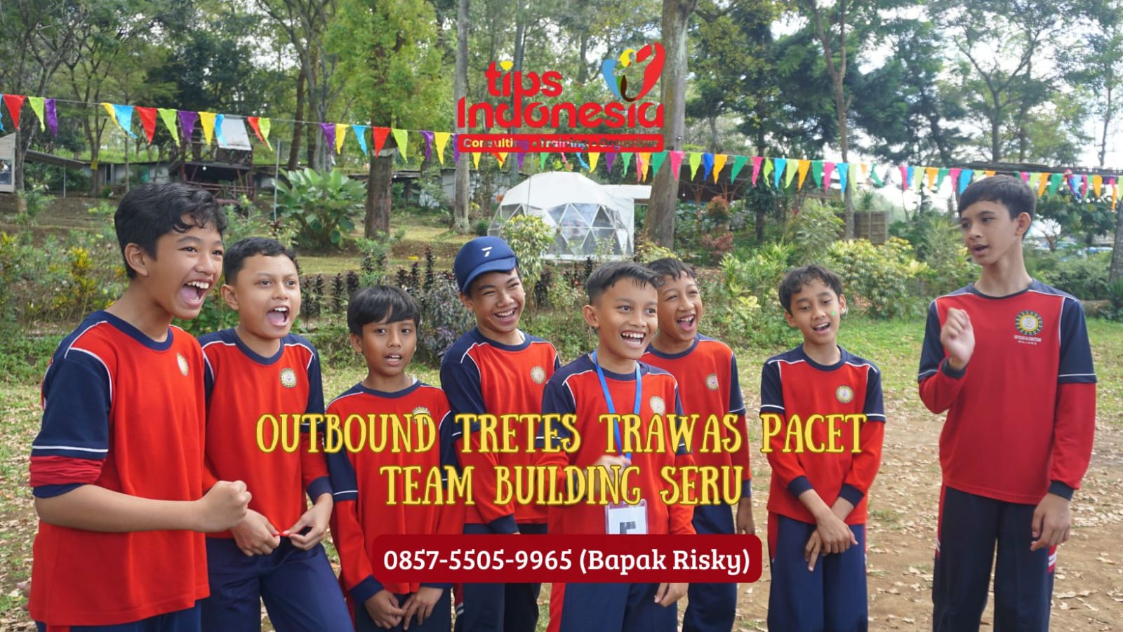 OUTBOUND TRETES TRAWAS PACET TEAM BUILDING SERU | TIPS INDONESIA | 0857 5505 9965