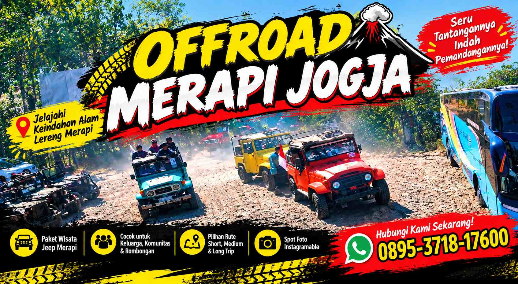 PAKET JEEP MERAPI UNTUK LIBURAN SERU DI JOGJA